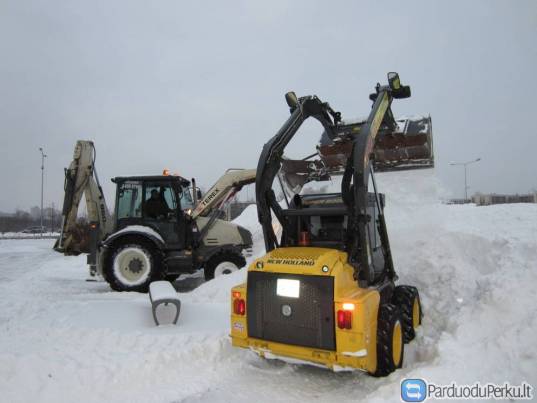 *865907990, EKSKAVATORIAUS NUOMA,  SNIEGO  STUMDYMAS