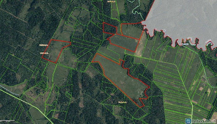 90 ha žemė Klaipėdos r. Viržintų k.