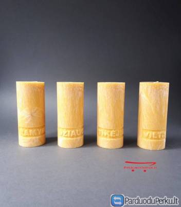 Kvepiančios advento žvakės su užrašu