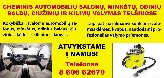 AKCIJA ! Cheminis automobiliu salonu valymas