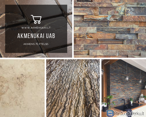 Akmens apdaila, plytelės