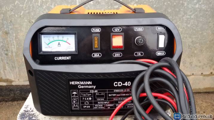 Akumuliatorių pakrovėjas "Herkmann" CD-40