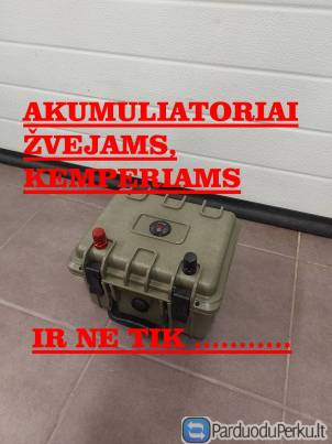 Akumuliatoriai zvejams ir ne tik