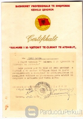 Albanijos LR apdovanojimai