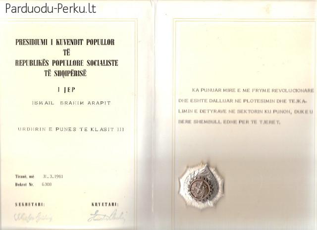 Albanijos LR ordinai