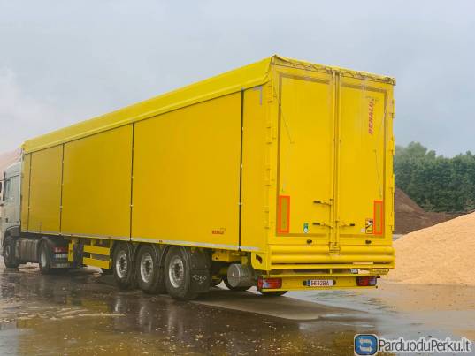 Aliuminė BENALU puspriekabė Judančios grindys