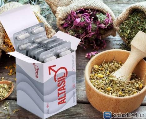 Altasil100% naturalu,papildai vyrams