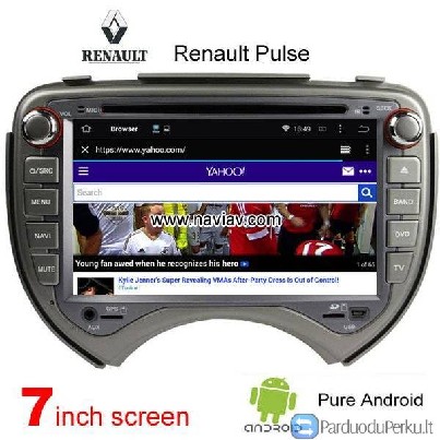 Android 4.4 Renault Pulse stereofoninis radijas Au