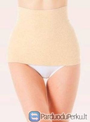 Angorinė šildanti juosta nugarai. Kūno spalvos.