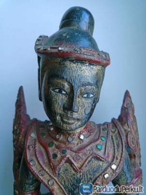 Antikvarinė medinė statulėlė