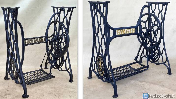 Antikvarinės Siuvimo Kojos "Husqvarna" ir "Singer"