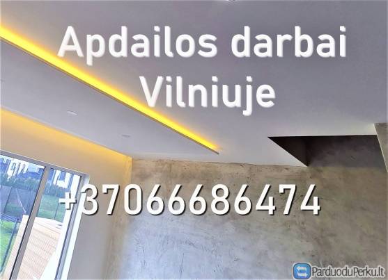 Apdailos darbai Villniuje be tarpininkų - Apdailos-Darbai.com