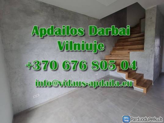 Apdailos darbai Vilniuje - Vidaus-apdaila.eu