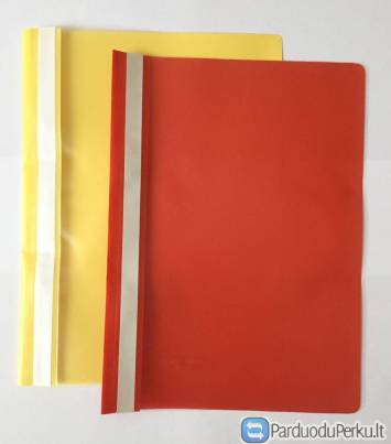 Aplankas dokumentams su įsegėle A4 , kietas plastikas , skaidrus viršelis.