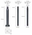 Apšvietimo stulpas universalus 3m, 4m, 5m