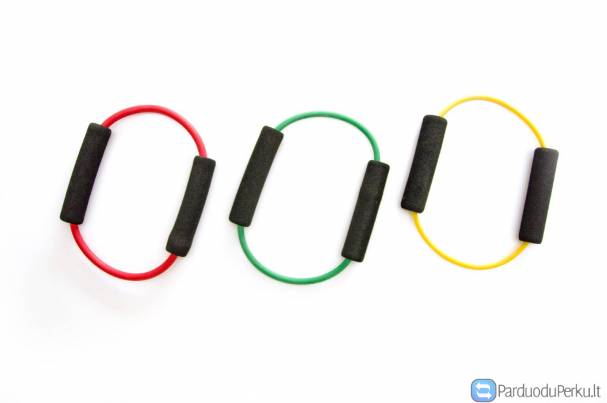 Apvalios juostos kilpa su laikikliais