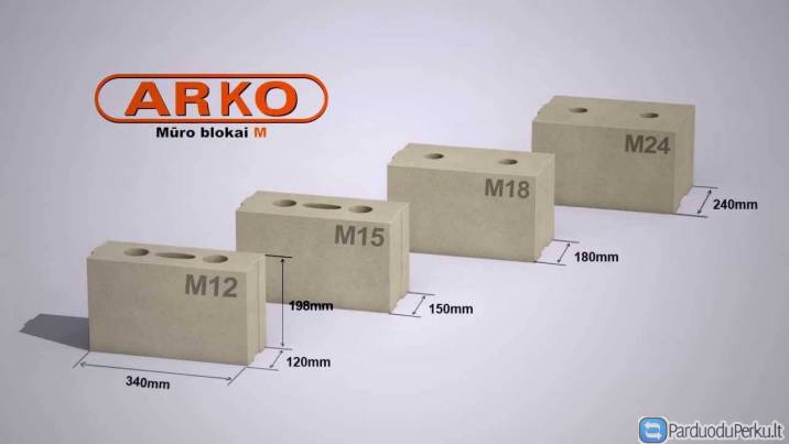 Silikatiniai blokeliai  Arko