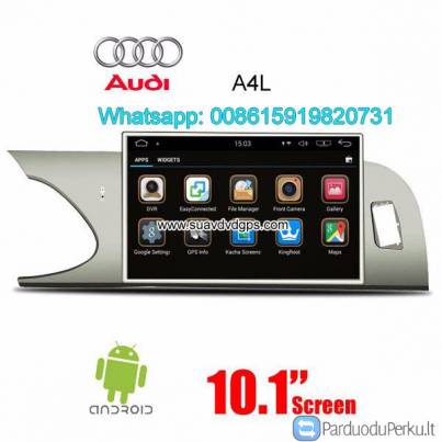 Audi A4L 2008-2012 automobilių radijo atnaujinti Android GPS navigacijos kameros
