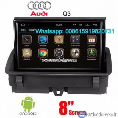 Audi Q3 automobilio garso radijo atnaujinti "Android" GPS navigacijos fotoaparatas