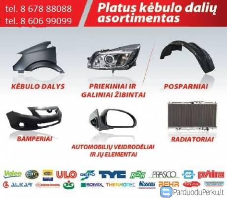 Audi TT kėbulo detales