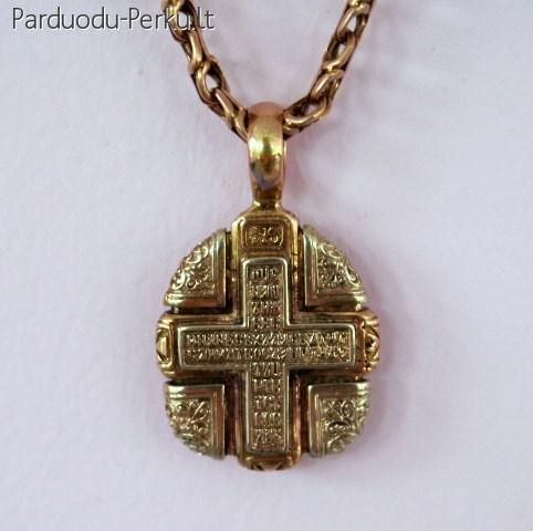 Auksinis pakabukas ir grandinėlė
