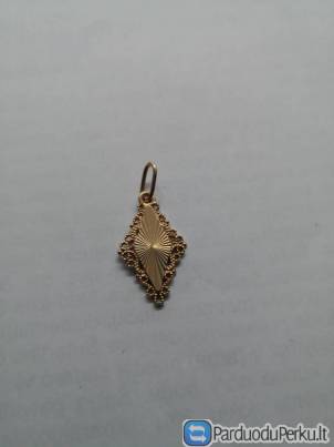 Auksinis pakabukas Praba 585, Svoris 1,27g
