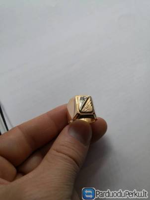 Auksinis žiedas Praba 585, Svoris 6,72g, Dydis 20