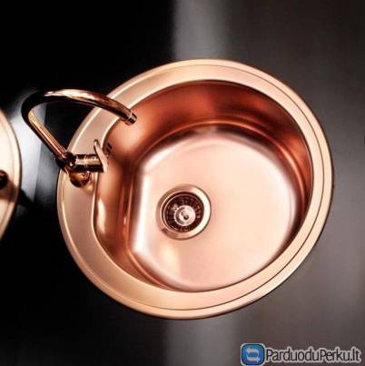 Aukso, bronzos arba vario spalvos plautuvė