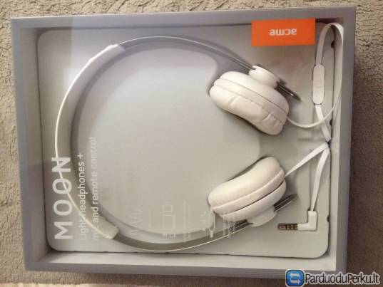 Ausinės Acme Moon PARDUODU NAUJASLight+ ant ausų, mikrofonas, balto