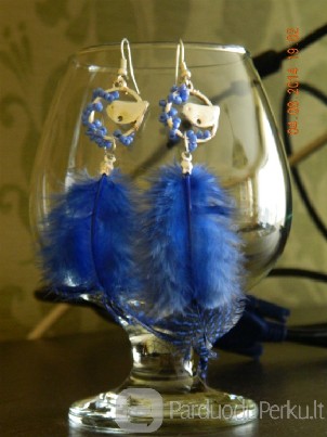 Vasariškas lengvumas. Rankų darbo auskarai.