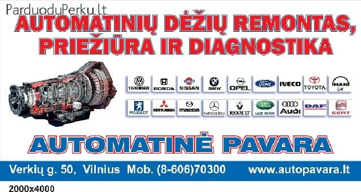 Automatiniu pavarų dežių remontas