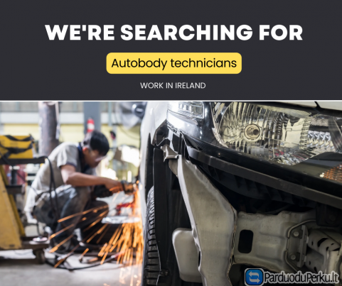 Automobilių dažytojų ir kėbulų technikų darbas Airijoje