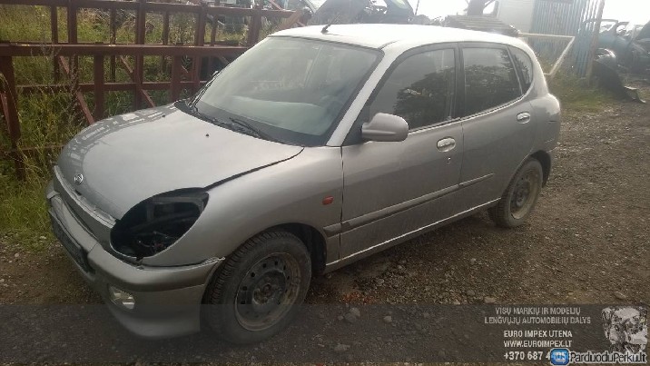 Automobilis ardomas dalimis Daihatsu Sirion, 1998.04 - 2005.