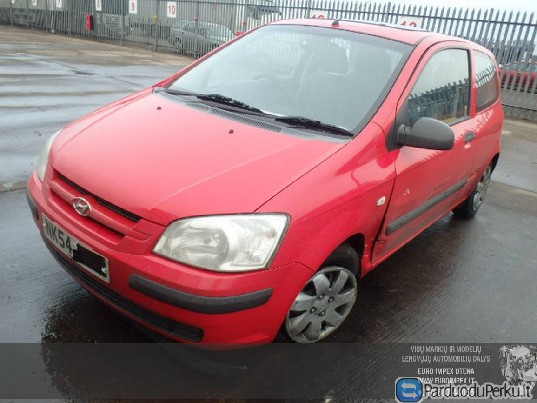 Automobilis ardomas dalimis Hyundai Getz, 2002.08 - 2009.06 