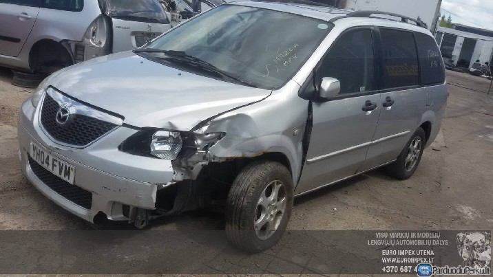 Automobilis ardomas dalimis Mazda MPV, 1999.08 - 2006.02 2.3
