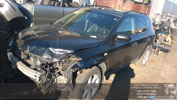 Automobilis ardomas dalimis Nissan Murano, Z50 2003.08 - 200