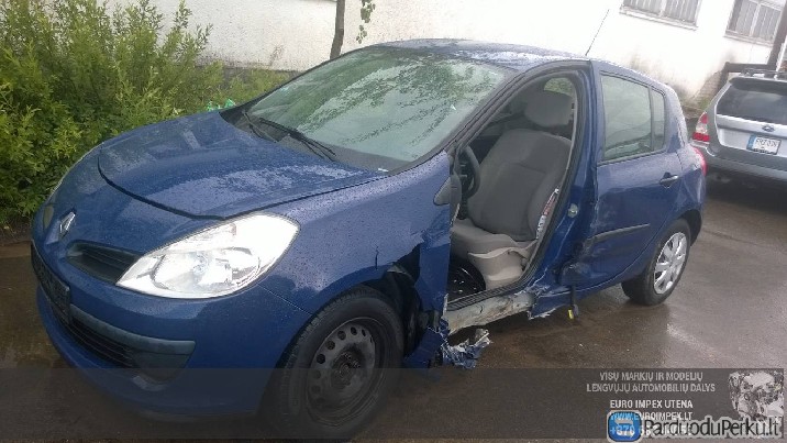 Automobilis ardomas dalimis Renault Clio, 2009.06 - 2012.11 