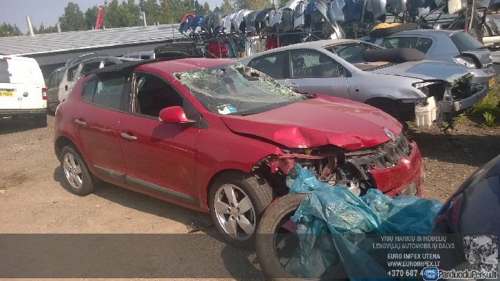 Automobilis ardomas dalimis Renault Megane, 2008.11 --> 1.5 