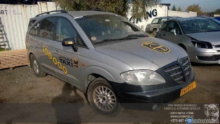 Automobilis ardomas dalimis SsangYong Rodius, 2004.01 - 2008