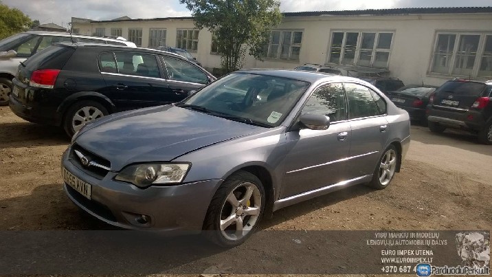 Automobilis ardomas dalimis Subaru Legacy, 2003.09 - 2009.12