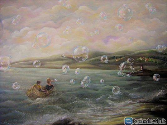 autorinis paveikslas Burbulai