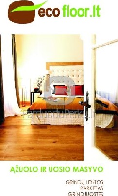 Azuolo ar uosio masyvo lentos grindims