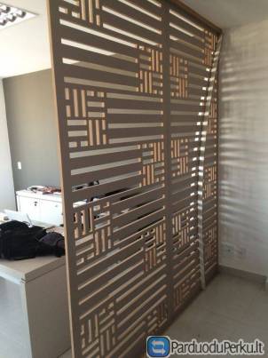 Ažūrinės sienelės, širmos, pertvaros, radiatorių uždengimai