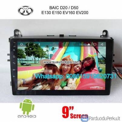 BAIC D20 D50 E130 E150 EV160 EV200 radio android GPS navigation
