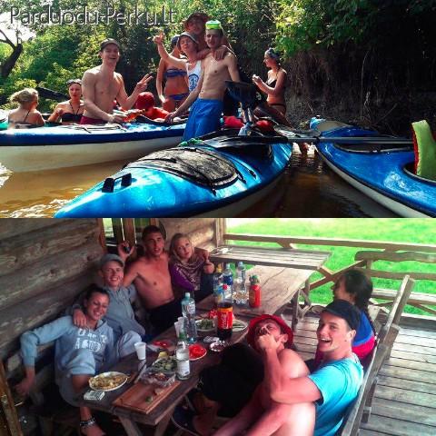 Baidarių nuoma Šešupės upe, nakvynė, pokylių salės, pirtys i