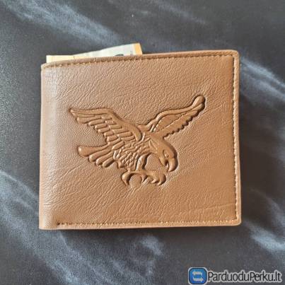 Bald Eagle Odinė Piniginė – Stilinga su RFID, Tik 10 € Kaune!