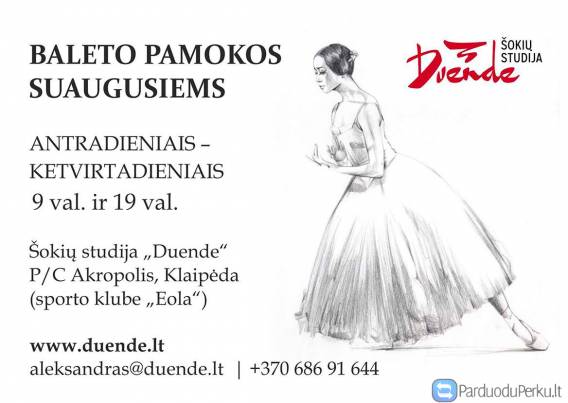 Baleto pamokos suaugusiems