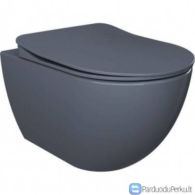 Bazalto spalvos, pakabinamas klozetas