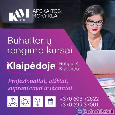 Planuojate pradėti karjerą apskaitoje arba atnaujinti žinias?