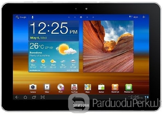 Beveik naujas SAMSUNG Galaxy TAB 10.1 GT-P7510